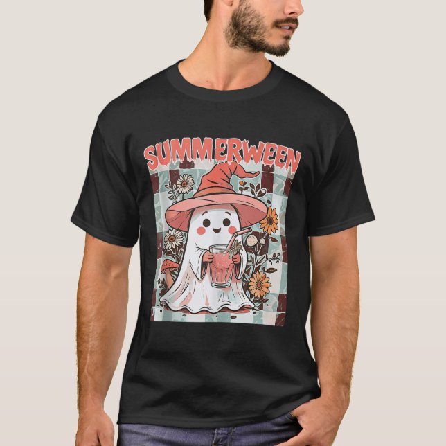 Camiseta Summerween Funny Halloween Fall Trending Design Ta (Anverso)