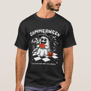 Camiseta Summerween Spooky Halloween Summer Vibes Calabaza