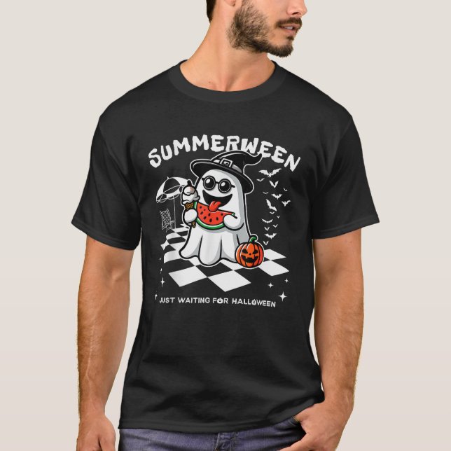 Camiseta Summerween Spooky Halloween Summer Vibes Pumpkin G (Anverso)