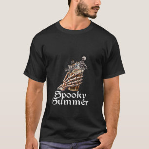 Camiseta Summerween Spooky Summer Skeleton Ice Coffme Summe