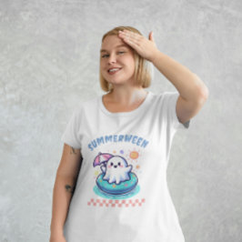 Camiseta Summerween Summer Halloween Holiday Pastel Ghost