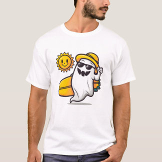 Camiseta Summerween Vibes: Fantasma veraniego alegre y aleg