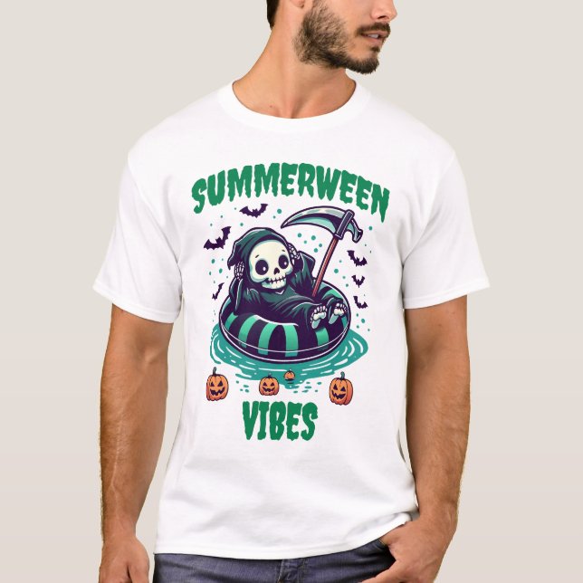 Camiseta Summerween Vibes – Reaper Relaxed (Anverso)