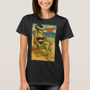 Camiseta Summerween Vibes Retro Beach Tee de estilo gótico
