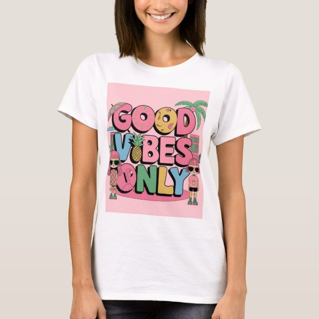 Camiseta Summery Good Vibes (Anverso)