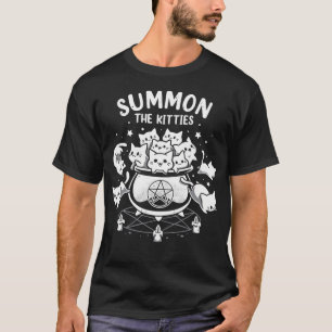 Camiseta Summon the Kitties - Ritual De Gato Brujo
