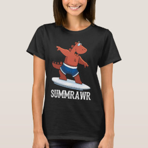 Camiseta Summrawan Funny Dinosaur Summer T Rex