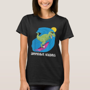 Camiseta Summrawr Holidays Funny Dinosaur T Rex Graphic Su