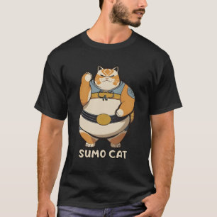 Camiseta Sumo Cat Kitty Wrestler