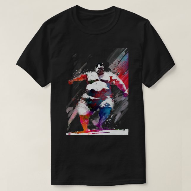 Camiseta Sumo de arte deportivo (Diseño del anverso)