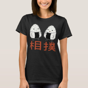 Camiseta Sumo Luchando Contra Las Bolas De Arroz Grasa Cute
