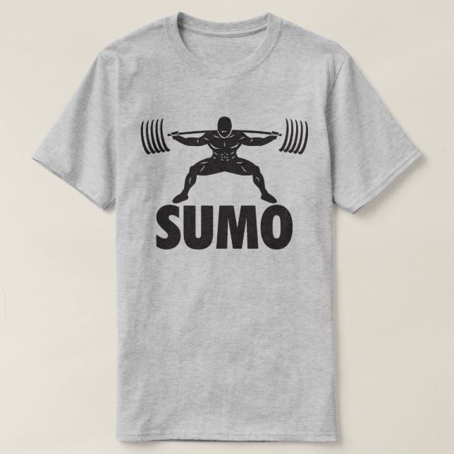 Camiseta SUMO SQUAT - Motivación de elevación de potencia (Diseño del anverso)