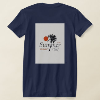 Camiseta sun and palm trees