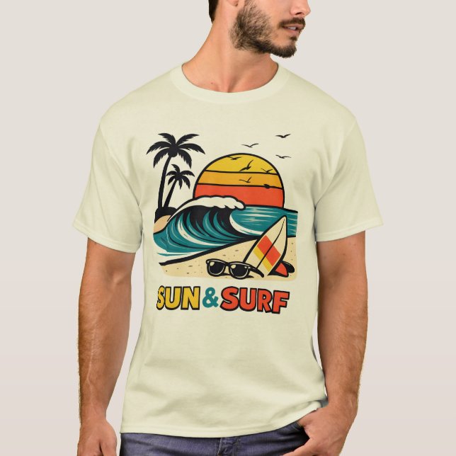 Camiseta sun and surf (Anverso)