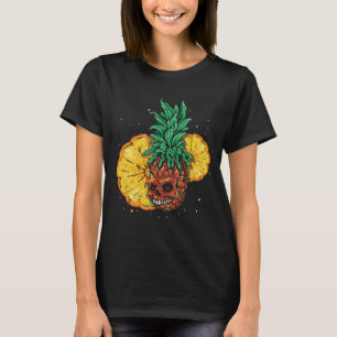 Camiseta Sun Beach 2022 Skeleton Piña Fruta Tropical S
