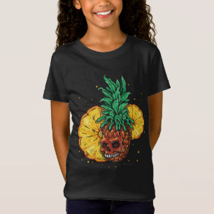 Camiseta Sun Beach 2022 Skeleton Piña Fruta Tropical S