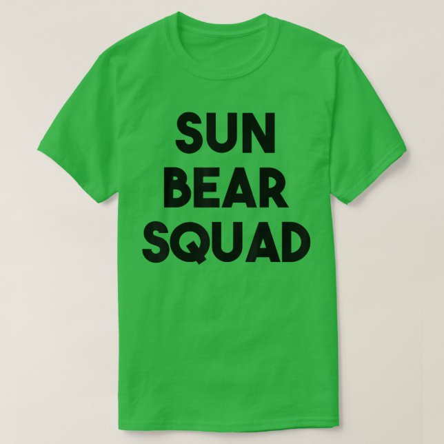 Camiseta Sun Bear Lover Funny - Sun Bear Squad  (Diseño del anverso)