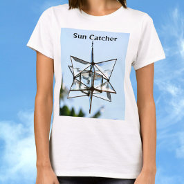 Camiseta Sun Catcher Sky Blue Moda geométrica moderna
