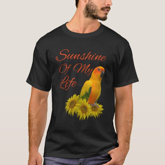 Camiseta Sun Conure Parrot Sunshine Sunflower (Anverso)