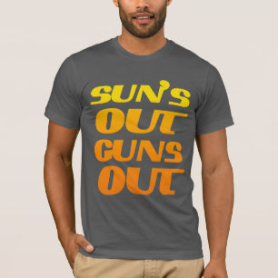 CAMISETA SUN ESTÁ SALIENDO ARMAS DE FITNESS Y GIMNASIO