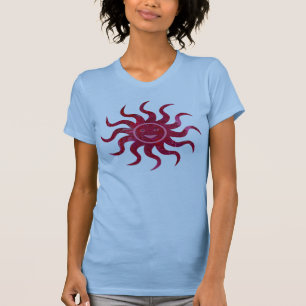 Camiseta Sun feliz hace frente a diseño