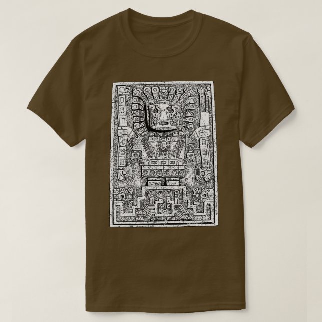 Camiseta Sun gate Sun Dios Viracocha Precolombino (Diseño del anverso)