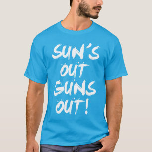 Camiseta Sun hacia fuera, armas hacia fuera