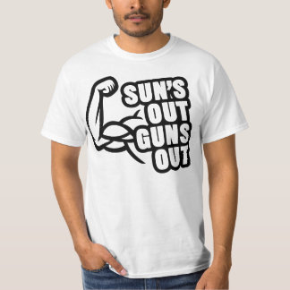 Camiseta Sun hacia fuera dispara contra hacia fuera