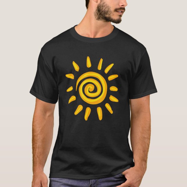 Camiseta Sun Hello Summer Vacation Sunshine Retro Sun Graph (Anverso)