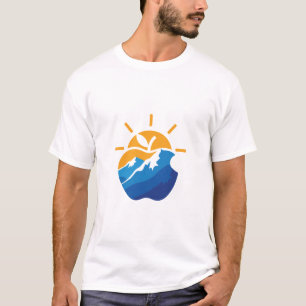Camiseta Sun Mountain Wave Circle Amante de la Nat