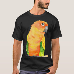 Camiseta Sun Parakeet Watercolor Bird Parrot Conure Paint P