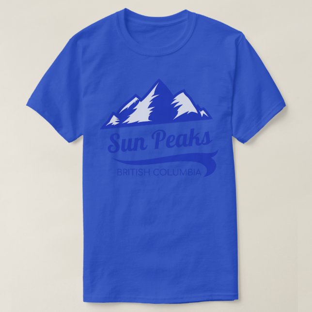 Camiseta Sun Peaks esquí Columbia Británica (Diseño del anverso)