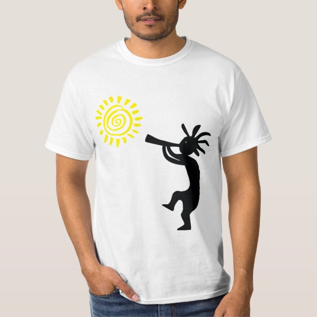Camiseta Sun Petroglyphs Kokopelli T-Shirt (Anverso)