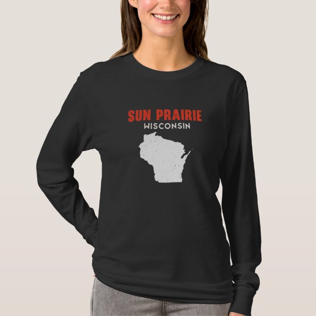 Camiseta Sun Prairie USA State America Travel Montanan Hele (Anverso)