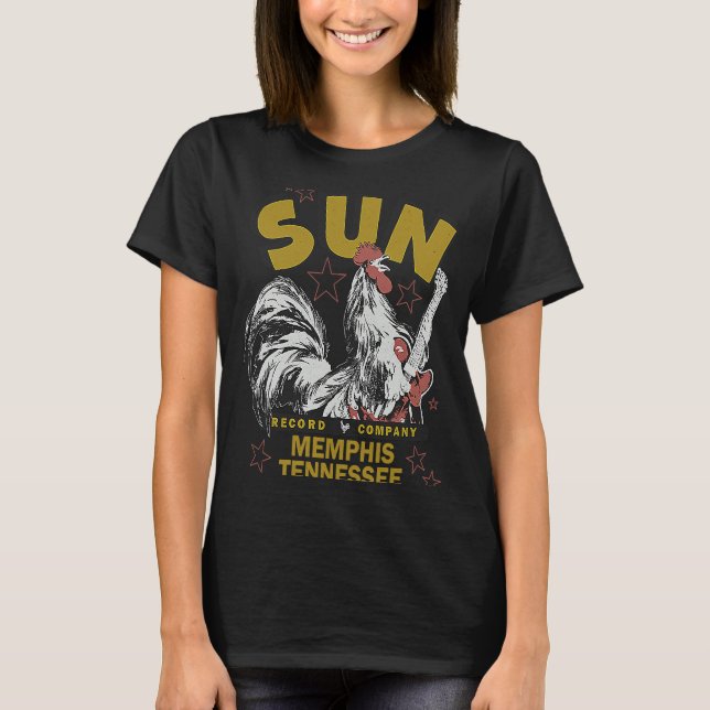Camiseta Sun Records Rockabilly Rooster (Anverso)
