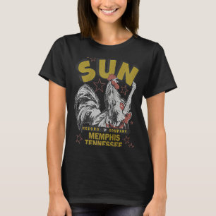 Camiseta Sun Records Rockabilly Rooster Raglan