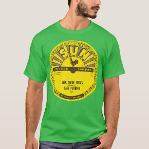 Camiseta Sun Records Vinyl Carl Perkins Zapatos Ante azules