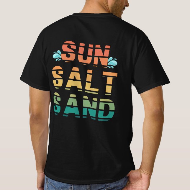 Camiseta  "sun salt sand" t-shirt (Reverso)