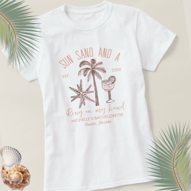 Camiseta Sun Sand Y Un Anillo En Mi Mano Novias Bach Fiesta (Subido por el creador)