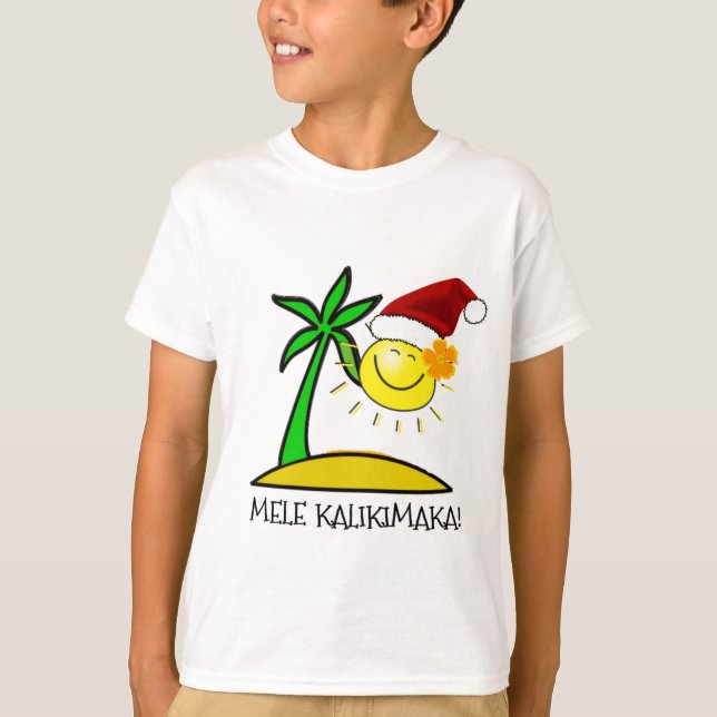 Camiseta Sun Santa - Mele Kalikimaka (Anverso)