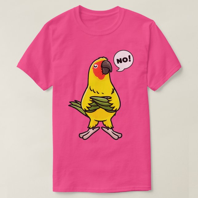Camiseta Sun Stubborn Parakeet Conure Parrot (Diseño del anverso)