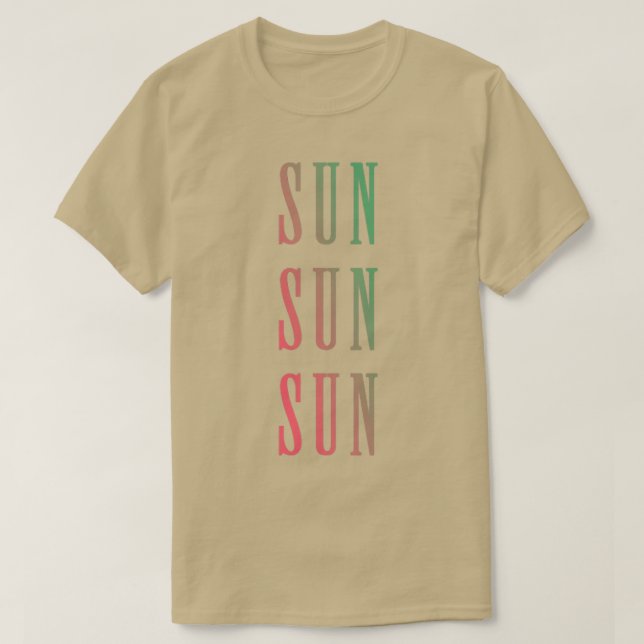 Camiseta Sun Sun Sun (Diseño del anverso)