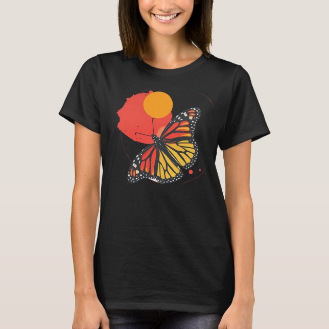 Camiseta Sun T-Butterfly monarca femenina (Anverso)