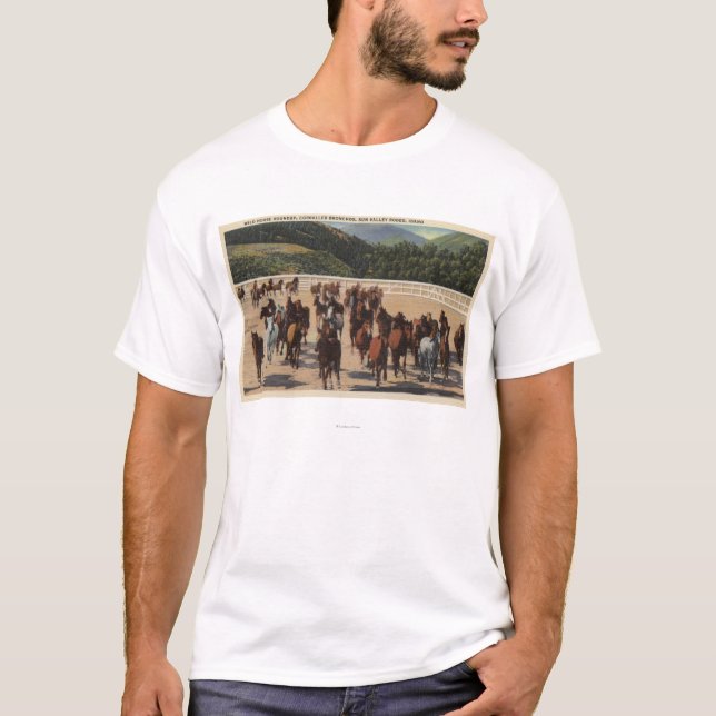 Camiseta Sun Valley, identificación - rodeo del caballo (Anverso)