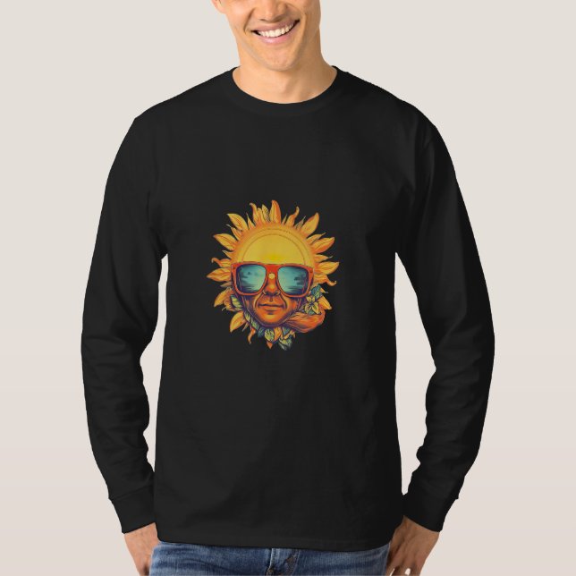 Camiseta Sun with sunglasses   cool motif for the beach (Anverso)