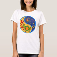 Sun y Moon Yin Yang Colorful
