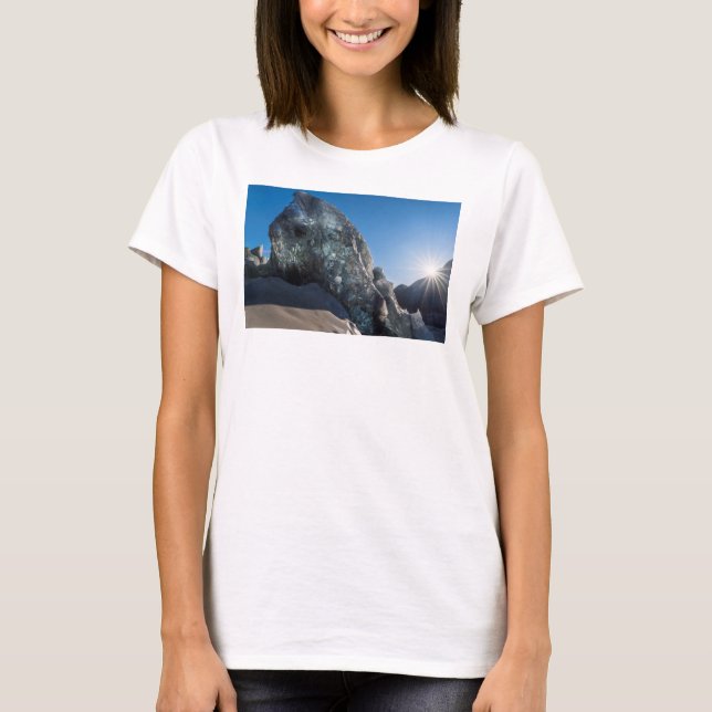 Camiseta Sunbeam and ice, Iceland (Anverso)