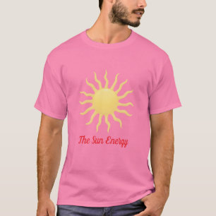 Camiseta Sunburst Minimalista – Energía Radiante y Calidez