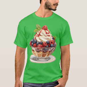 Camiseta Sundae de parfait de frambuesas y arándanos afruta