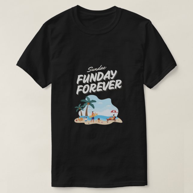 Camiseta Sundae Funday Black T-Shirt (Diseño del anverso)